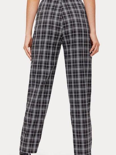 Female High-Waisted Plaid Trousers - LuckyFash™