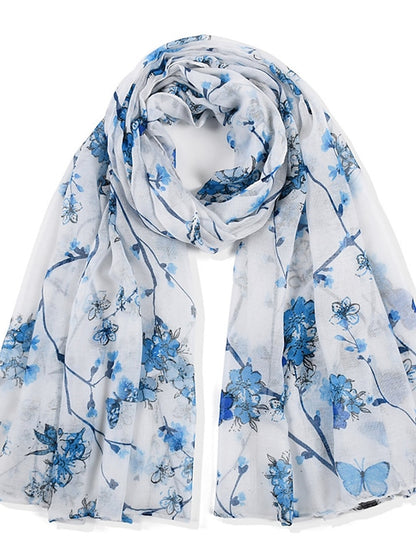 New Women Spring Summer Fashion Voile Scarf Long Shawl Beach Headband Bandanna Wrap Muffler Soft Hijab - LuckyFash™