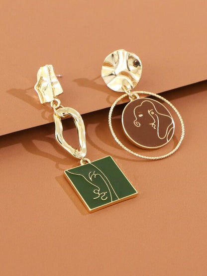 Figure Design Geometric Drop Earrings - LuckyFash™