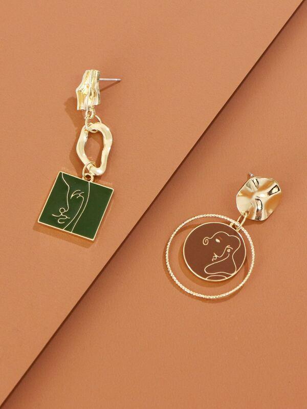 Figure Design Geometric Drop Earrings - LuckyFash™