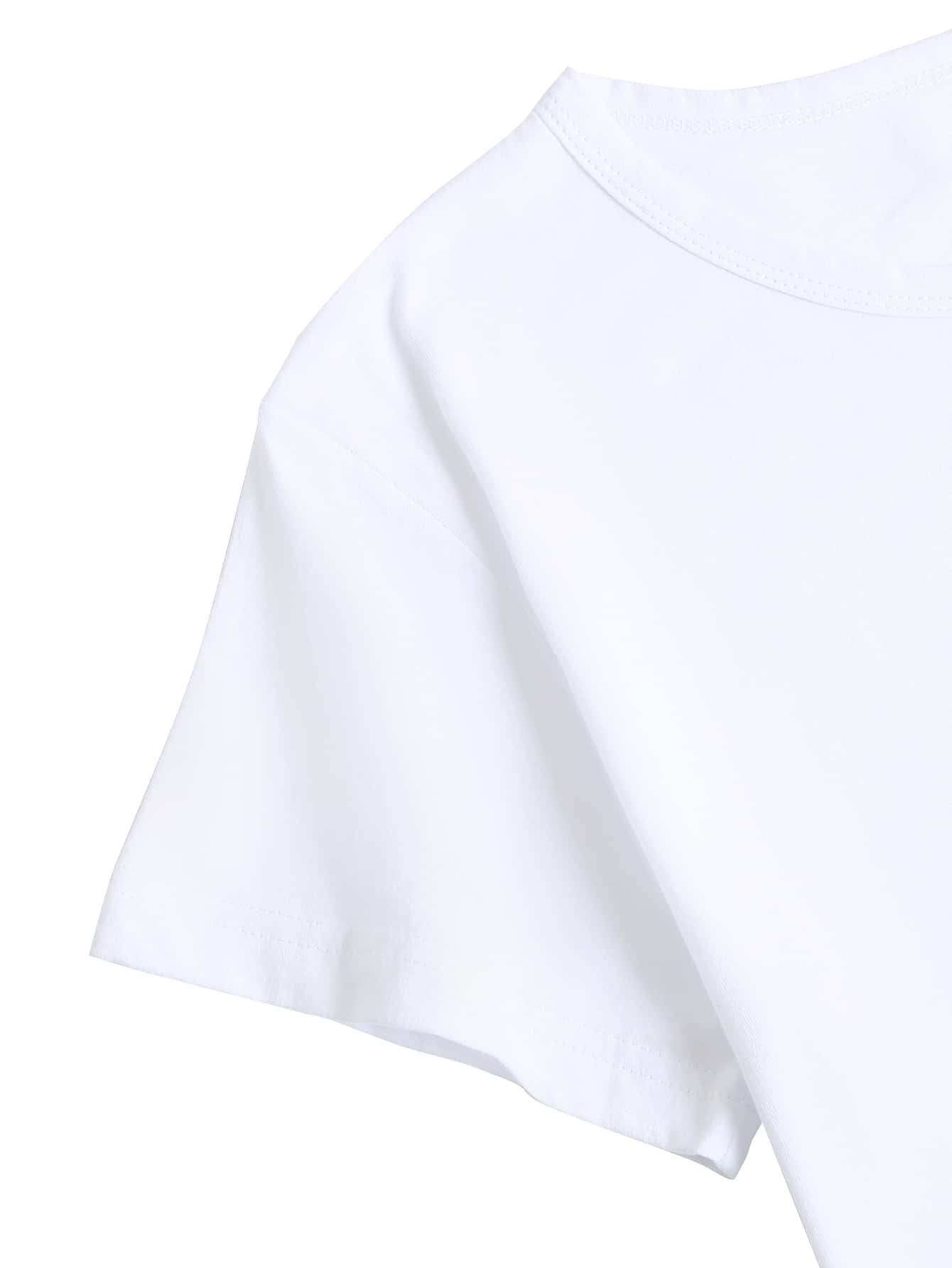 Figure & Letter Graphic Tee - LuckyFash™