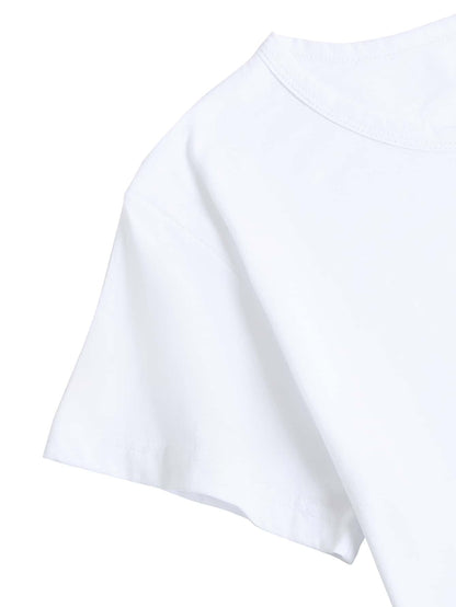 Figure & Letter Graphic Tee - LuckyFash™