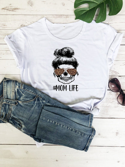 Figure & Letter Graphic Tee - LuckyFash™