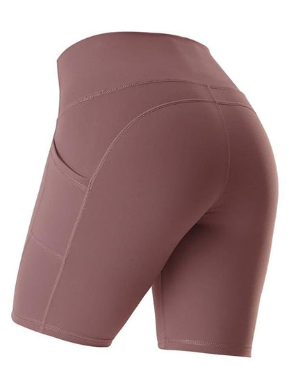 Five Inch Pocket Tight Fitness Quick-drying Hip-lifting Yoga Shorts - LuckyFash™