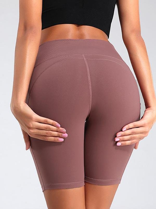 Five Inch Pocket Tight Fitness Quick-drying Hip-lifting Yoga Shorts - LuckyFash™