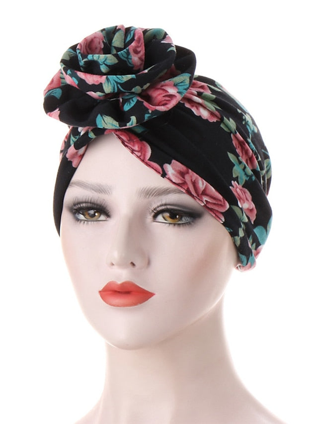 Women's Turban Office Daily Flower / Plants Polyester Boho Cute 1 pcs - LuckyFash™