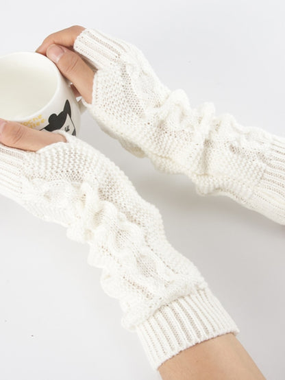 Unisex Fingerless Gloves Date Vacation Casual Daily Solid / Plain Color Knitting Warm Ups Warm 1 Pair - LuckyFash™