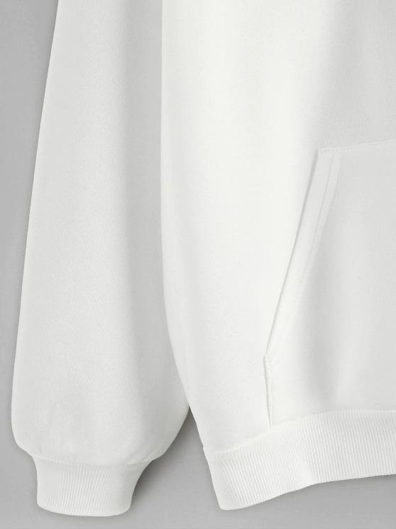 Fleece Lined Drop Shoulder Hooded Zip Coat - LuckyFash™