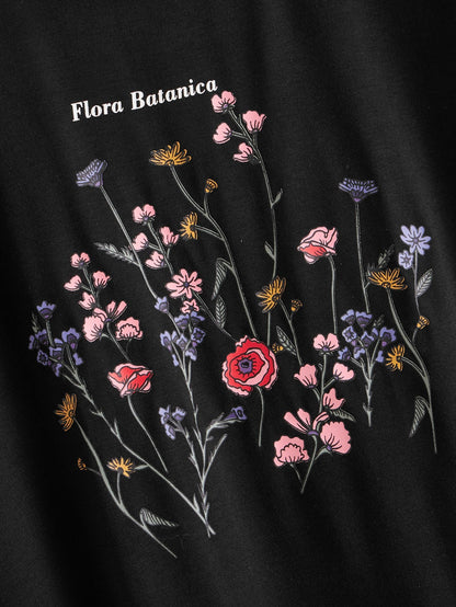 Flora Batanica Flower Graphic Tee - LuckyFash™