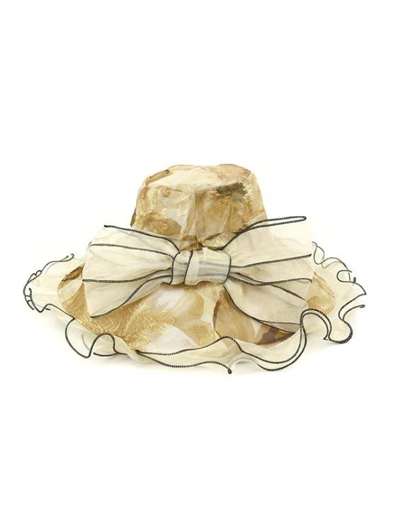 Floral Bowknot Design Bucket Hat - LuckyFash™