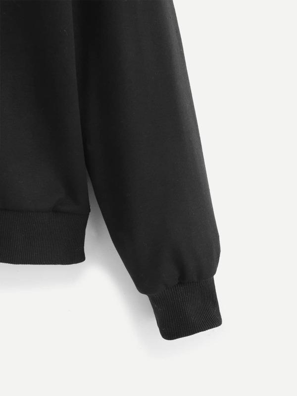 Floral Embroidery Hooded Sweatshirt - LuckyFash™