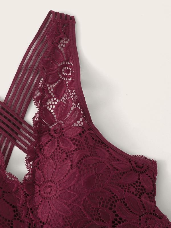 Floral Lace Criss Cross Bralette - LuckyFash™