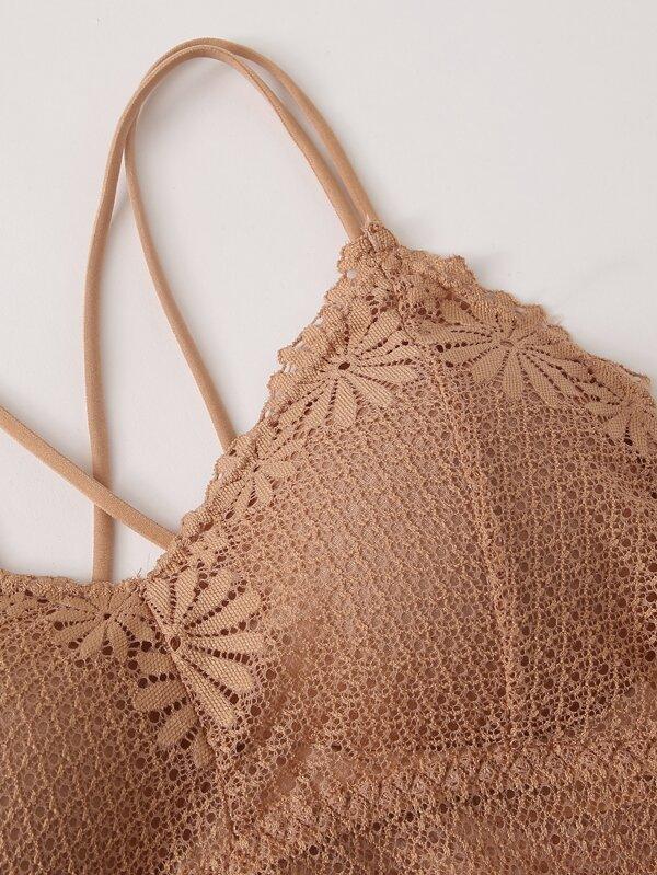 Floral Lace Crisscross Bralette - LuckyFash™
