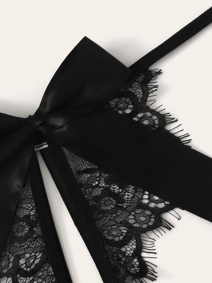 Floral Lace Lingerie Set With Choker - LuckyFash™