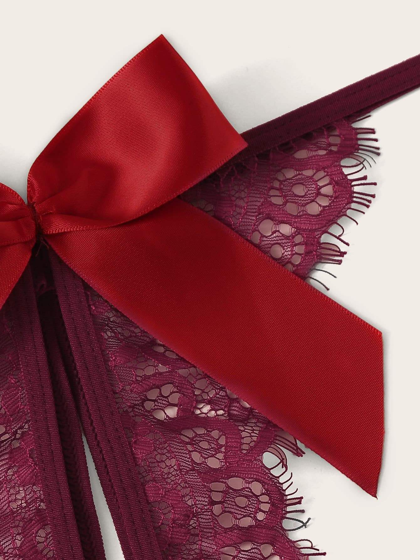 Floral Lace Lingerie Set With Choker - LuckyFash™