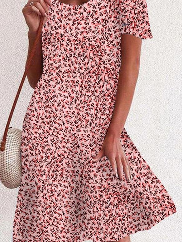 Floral Print Off The Shoulder Mini Dress - LuckyFash™