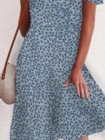 Floral Print Off The Shoulder Mini Dress - LuckyFash™