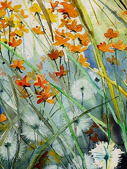 Floral Print Round Neck Short Sleeve T-shirt - LuckyFash™