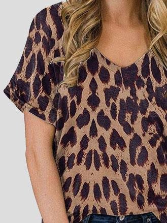 Floral Print V-neck Casual Top - LuckyFash™