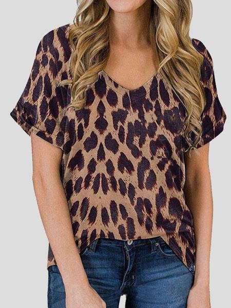 Floral Print V-neck Casual Top - LuckyFash™