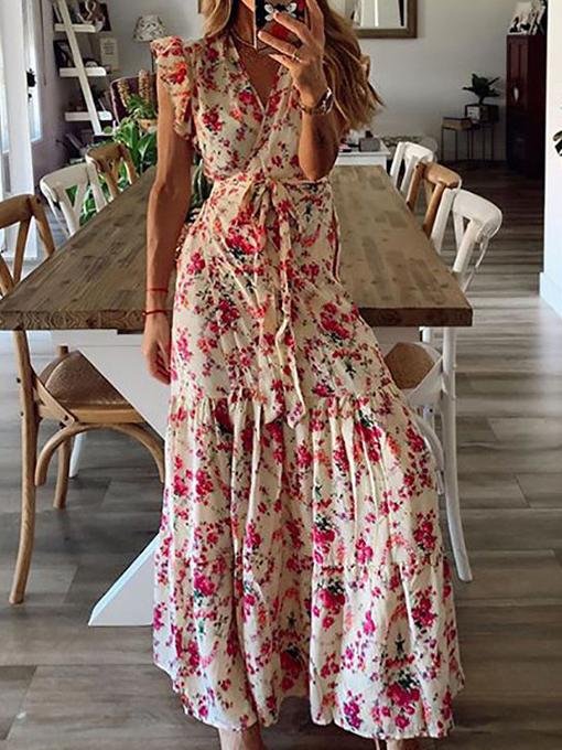 Floral Printed Bandage Maxi Dress - LuckyFash™