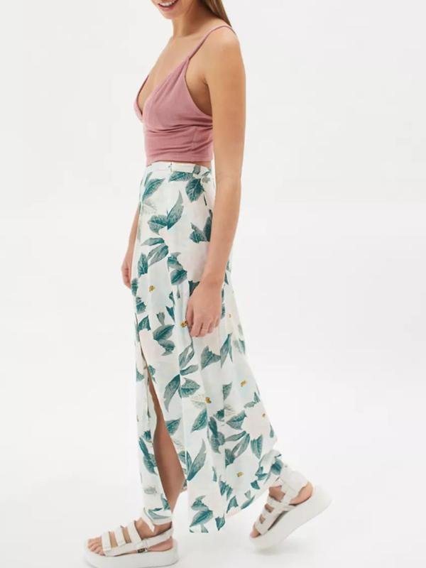 Floral Printed Casual A-Line Midi Summer Skirt - LuckyFash™