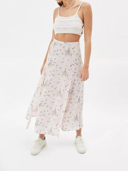 Floral Printed Casual A-Line Midi Summer Skirt - LuckyFash™