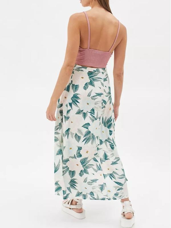 Floral Printed Casual A-Line Midi Summer Skirt - LuckyFash™