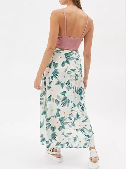 Floral Printed Casual A-Line Midi Summer Skirt - LuckyFash™