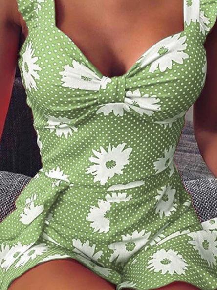 Floral Printed Suspender Dress - LuckyFash™