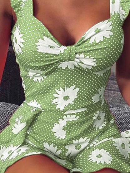 Floral Printed Suspender Dress - LuckyFash™