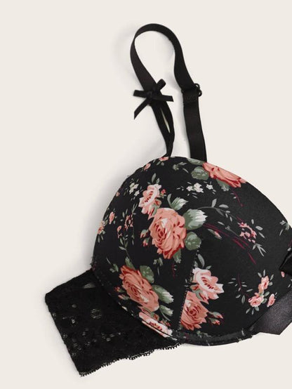 Floral Push Up Lingerie Set - LuckyFash™