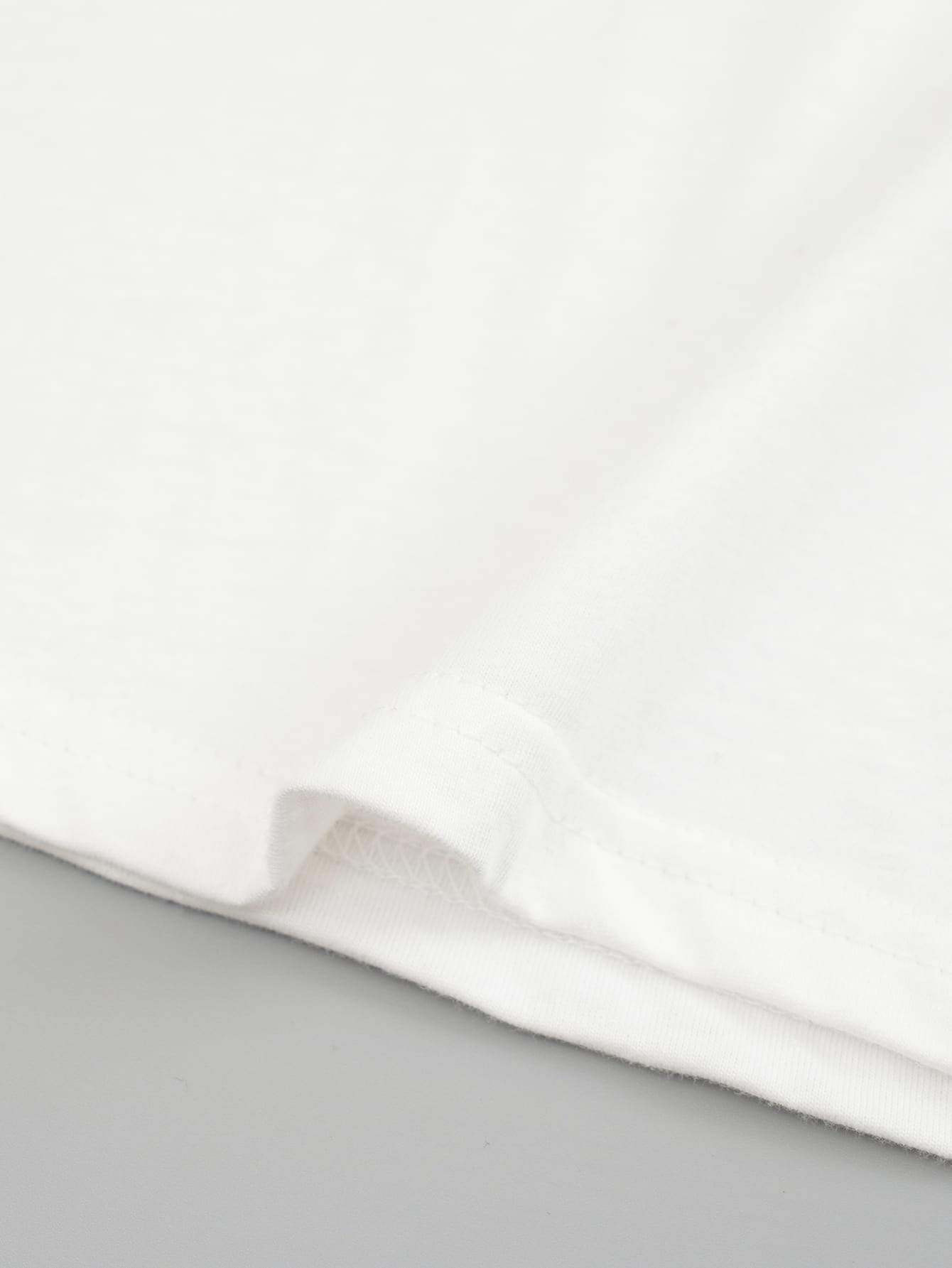 Floral & Slogan Graphic Tee - LuckyFash™