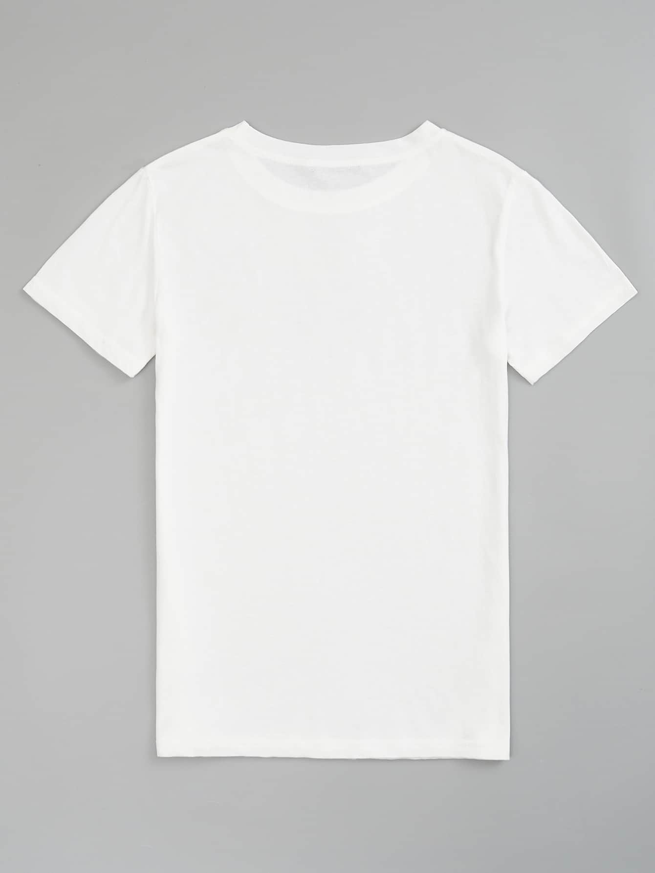 Floral & Slogan Graphic Tee - LuckyFash™