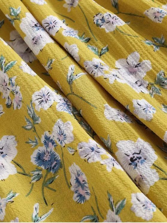 Floral Smocked Frilled Cami Summer Dress - LuckyFash™