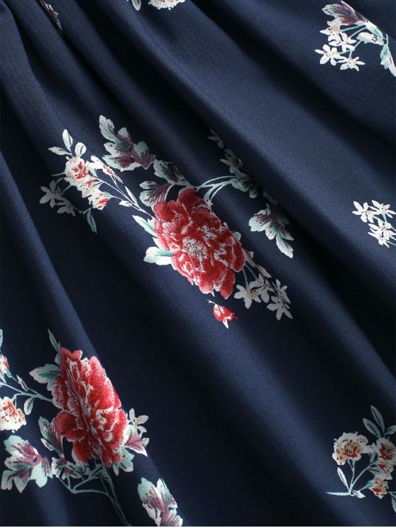 Floral Smocked Off Shoulder Mini Dress - LuckyFash™