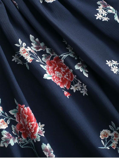 Floral Smocked Off Shoulder Mini Dress - LuckyFash™