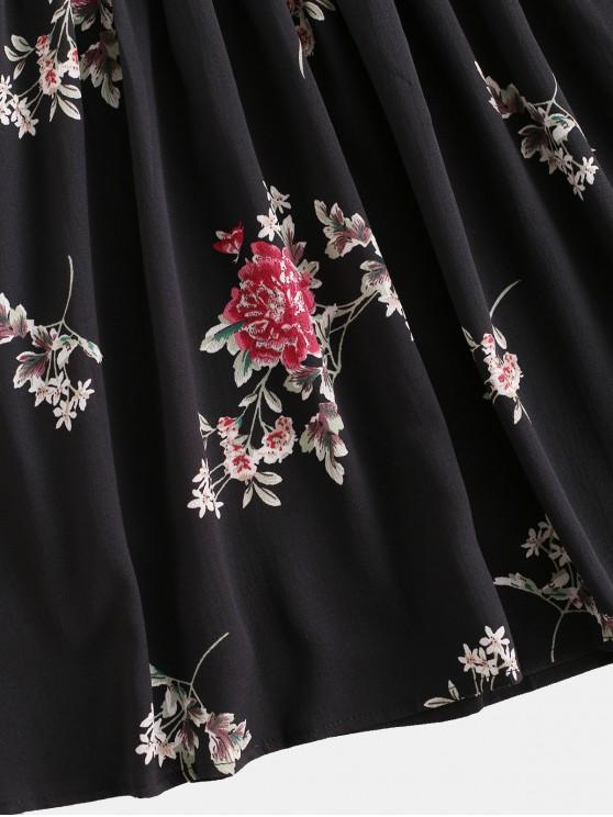 Floral Smocked Off Shoulder Mini Dress - LuckyFash™