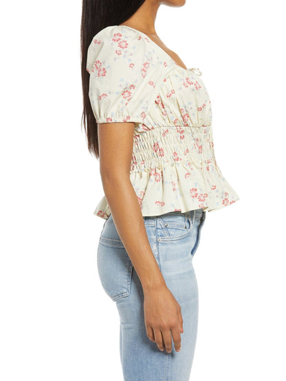 Floral Smocked Waist Blouse - LuckyFash™