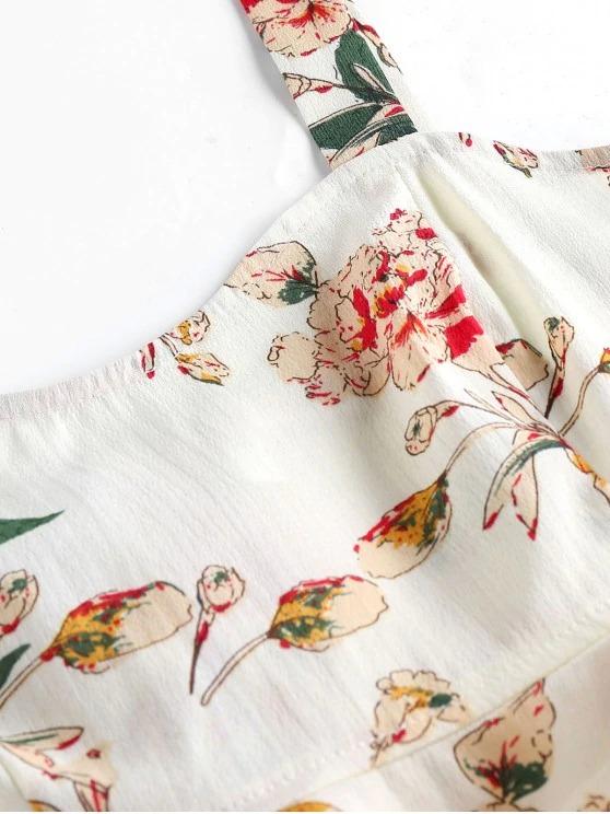 Flounce Floral Print Two Piece Set - LuckyFash™