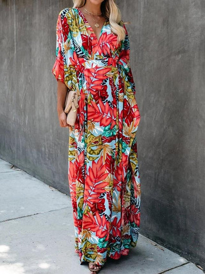 Flower Beach Blouse Sun Protection Robe-style Dress - LuckyFash™