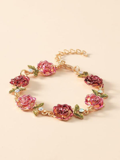 Flower Decor Chain Bracelet - LuckyFash™