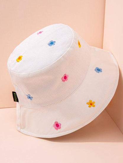 Flower Embroidery Bucket Hat - LuckyFash™
