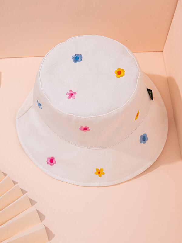 Flower Embroidery Bucket Hat - LuckyFash™