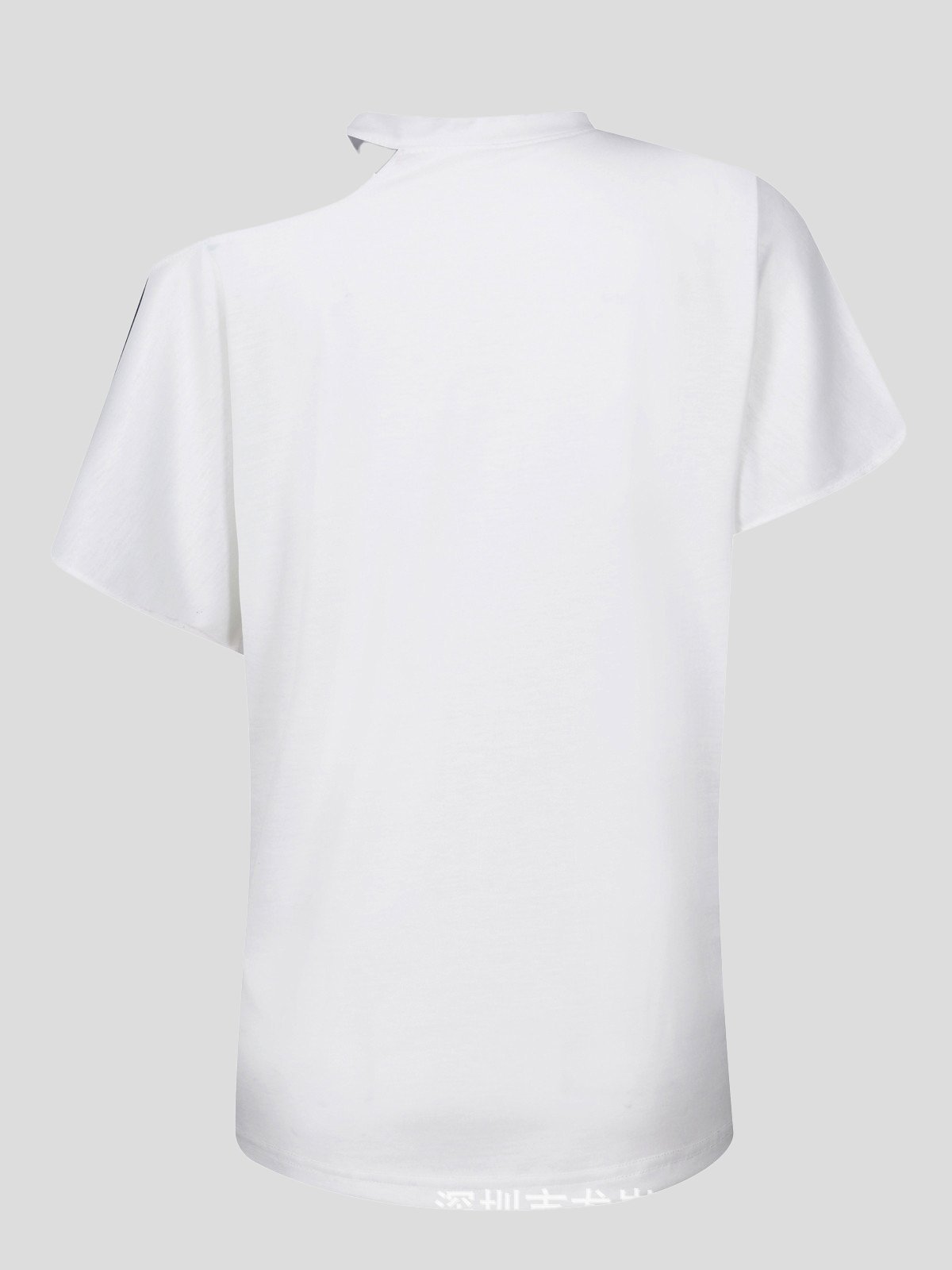 Flower Print Off-shoulder Halterneck T-shirt - LuckyFash™