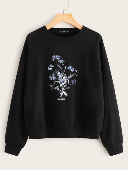 Flower Print Pullover - LuckyFash™