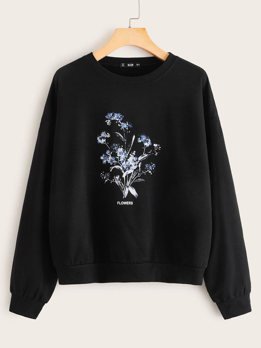 Flower Print Pullover - LuckyFash™
