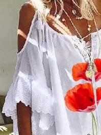 Flower Printed Off-shoulder Mini Dress - LuckyFash™