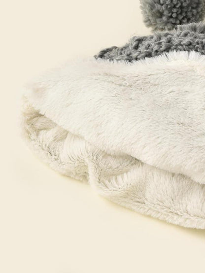 Fluffy Pom Pom Decor Knit Hat - LuckyFash™