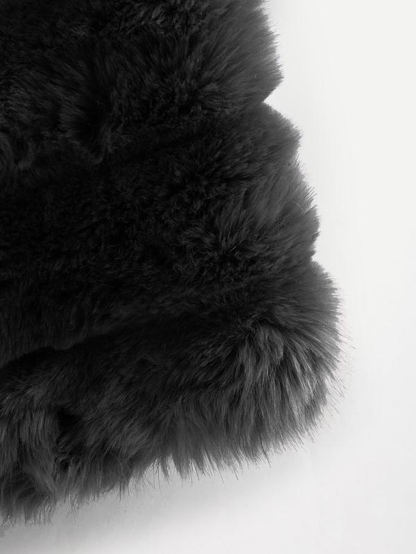 Fluffy Vest-Black - LuckyFash™